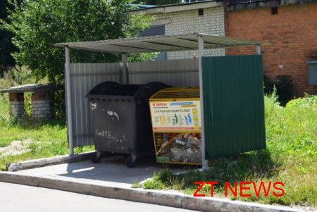 У Житомирі пенсіонер викрав сміттєвий контейнер
