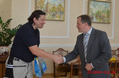 Президент міста Плоцька привітав міського голову Володимира Дебоя з Днем міста