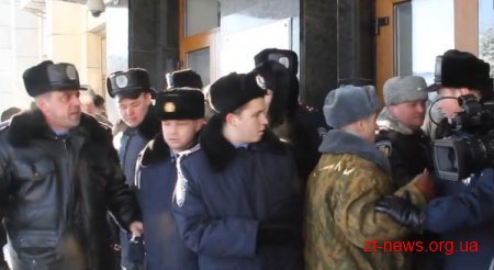 Пікетувальники змусили Житомирську обласна раду обговорити нинішню ситуацію в Україні