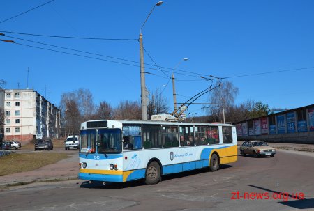 У Житомирі відновлять рух тролейбусу 9 на один день