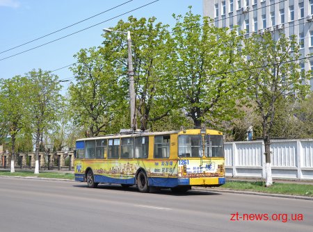 У Житомирі на годину зупинилися тролейбуси