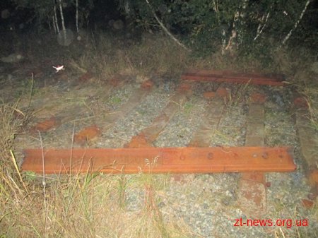 Бердичівські оперативники викрили крадіїв залізничного полотна