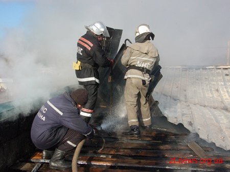 На Житомирщині вогнеборцями ліквідовано пожежу у меблевому магазині-складі