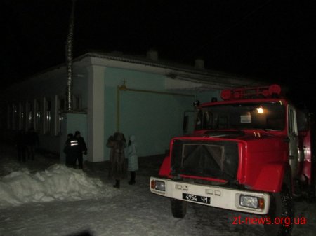 У Житомирі рятувальники ліквідували пожежу на горищі школи-інтернату
