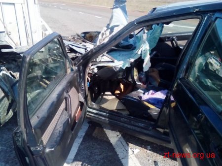 На Житомирщині рятувальники деблокували травмованого водія з пошкодженого легковика