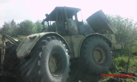 На Житомирщині рятувальники ліквідували загорання трактора