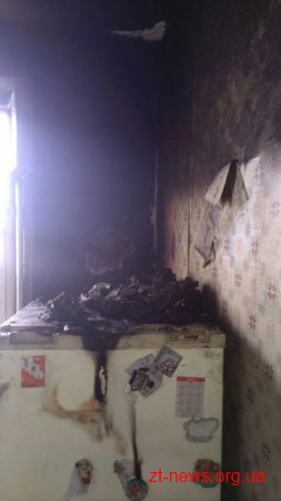У Житомирі ліквідували пожежу в квартирі 9-ти поверхового будинку