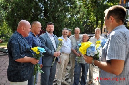 До Житомира завітали учасники велопробігу, присвяченому Дню незалежності України