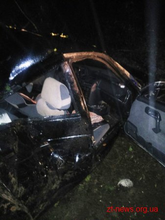 На Житомирщині водій автомобіля «Жигулі» з’їхав у кювет та врізався в дерево