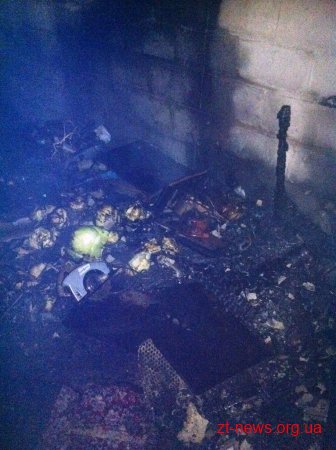 У Житомирі рятувальники ліквідували пожежу в гаражі
