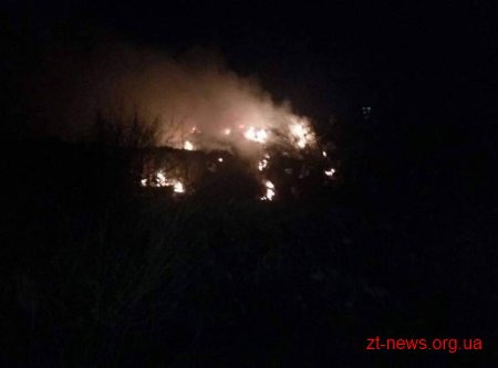 Експерти ДСНС встановлюють причини пожежі на сміттєзвалищі у Житомирі