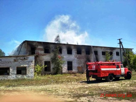 На Житомирщині вогнеборці ліквідували пожежу на території автотракторного парку