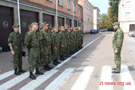 Загін поліцейських Житомирщини відбув у зону АТО