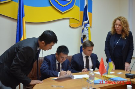 Житомир підписав Угоду про стратегічне співробітництво з містом Шанглу