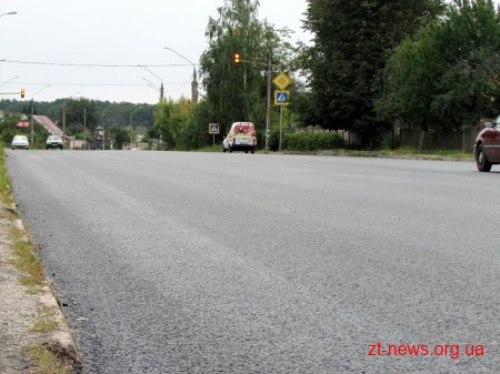 На трасі Житомир-Чернівці підрядник завершив ремонт 2,5 кілометрів дорожнього покриття