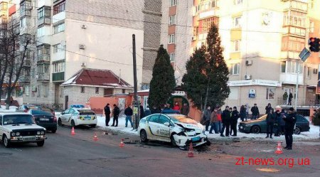 У Житомирі автомобіль патрульної поліції зіштовхнувся з BMW