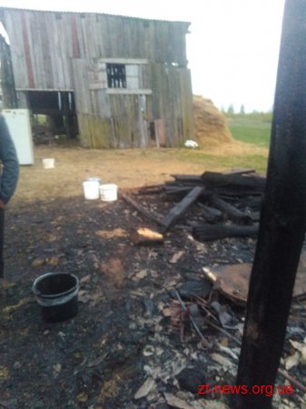 На Житомирщині рятувальники загасили 3 будівлі, що одночасно палали на території приватного господарства