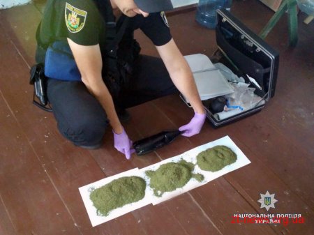 На Звягельщині поліцейські вилучили з приватного будинку наркотики