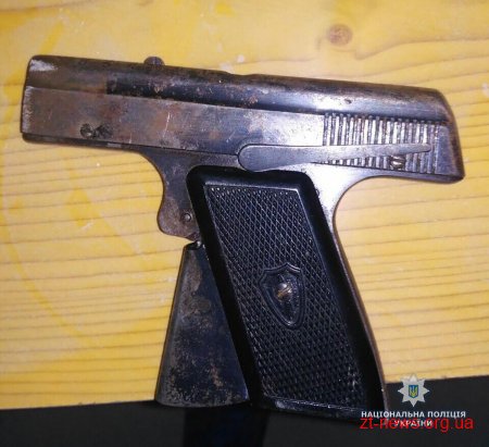У жителя смт Брусилова правоохоронці виявили пістолет, набої та порох