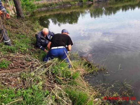 На Житомирщині п'яний чоловік впав з обриву в воду та потонув