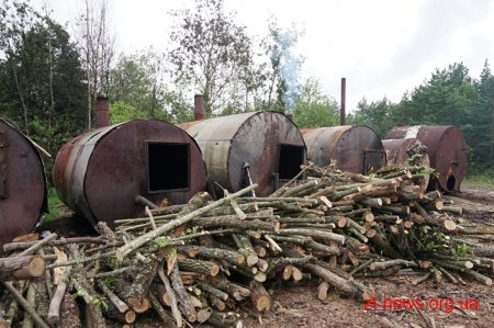 На Житомирщині продовжують перевіряти легальність підприємницької діяльності з випалювання вугілля