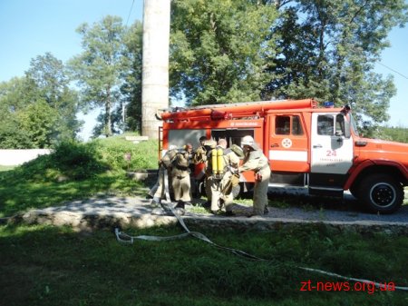 На Житомирщині фахівці ДСНС ліквідували умовну пожежу у психоневрологічному інтернаті
