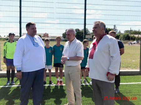 Три нових футбольних майданчика зі штучним покриттям з'явились на Житомирщині