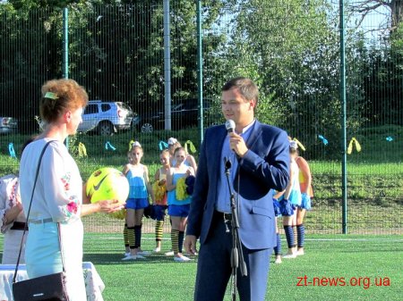 Три нових футбольних майданчика зі штучним покриттям з'явились на Житомирщині