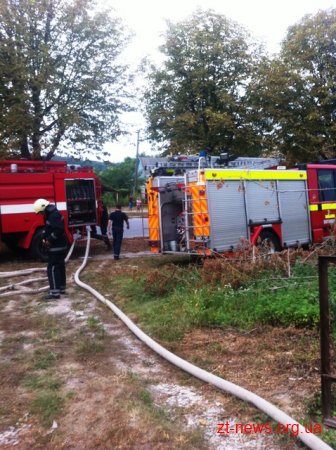 У Житомирі через несправний балон сталася пожежа в приватному будинку