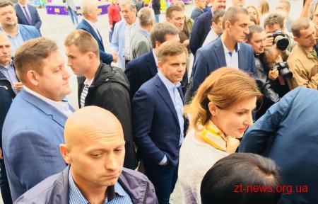 Президент України Петро Порошенко разом із дружиною приїхали до Житомира