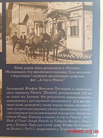 Польська дослідниця роду графів Потоцьких в своїй книзі описала пам’ятки лісів Новоград-Волинщини