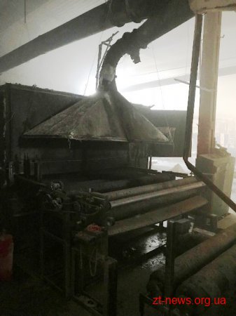 На території приватного підприємства у Житомирі сталося загорання в витяжці