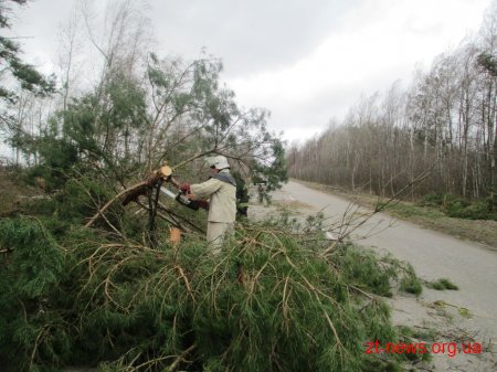 Рятувальники області ліквідовують наслідки погодних умов