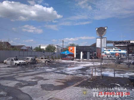 Рятувальники загасили пожежу на автозаправці у Житомирі