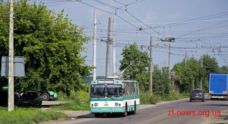 У Житомирі на один день скасували 5 тролейбусних маршрутів