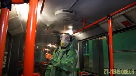 Триває щоденна обробка громадського транспорту у Житомирі