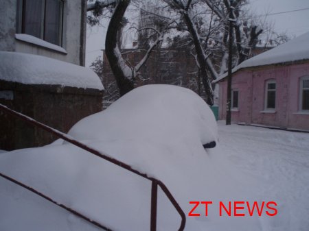 Сильні снігопади в Житомирі