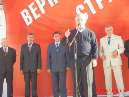 Вчора Житомир відвідав лідер Компартії Петро Симоненко