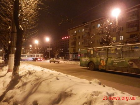 У Житомирі ввечері зовсім перестали ходити тролейбуси