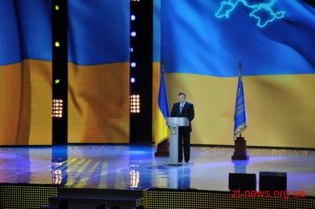 Житомирська делегація взяла участь в урочистостях з нагоди Дня Соборності і Свободи України, які відбулися в Національному палаці мистецтв „Україна”