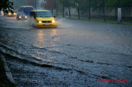 У Житомирі за 6 годин випало більше місячної норми опадів (понад 51 мм на 1 м.кв.)