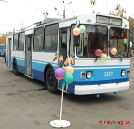 У Житомирі вийшов на лінію 5 відремонтований силами ТТУ тролейбус
