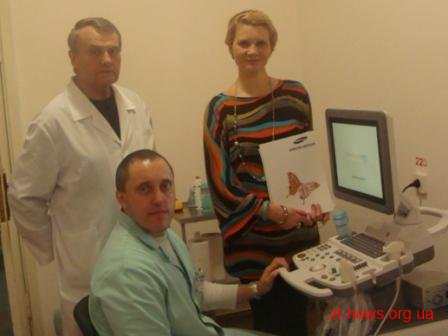 Житомирська обласна дитяча клінічна лікарня отримала у подарунок від благодійної організації кольоровий апарат для ультразвукового скринінгу