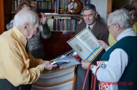 Ветеран, один з визволителів Житомира Іван Якимчук, відзначив своє 104-річчя