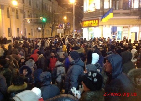 У Житомирі мітингувальники перекрили вулицю Велику Бердичівську