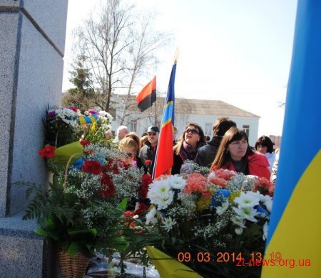 У Коростені відкрито пам’ятник  Тарасу Шевченку