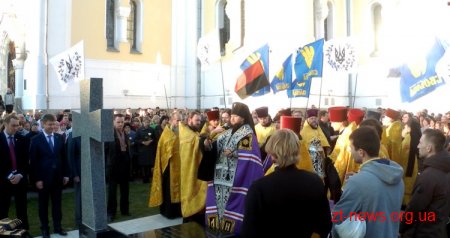 У Житомирі відкрили знак борцям за волю України Миколі Сціборському та Омеляну Сенику