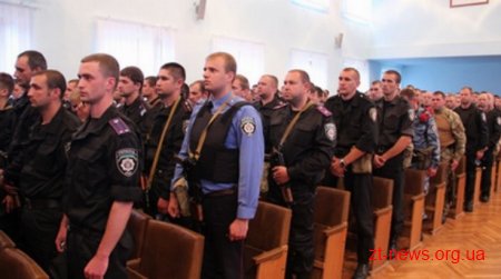 У Житомир повернулися 200 міліціонерів, які забезпечували охорону громадського порядку в Луганській області