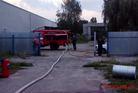 У Житомирі вогнеборці ліквідували загоряння у приватній друкарні