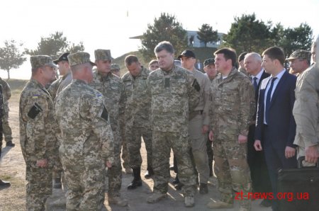 Порошенко відвідав військовий полігон поблизу Житомира